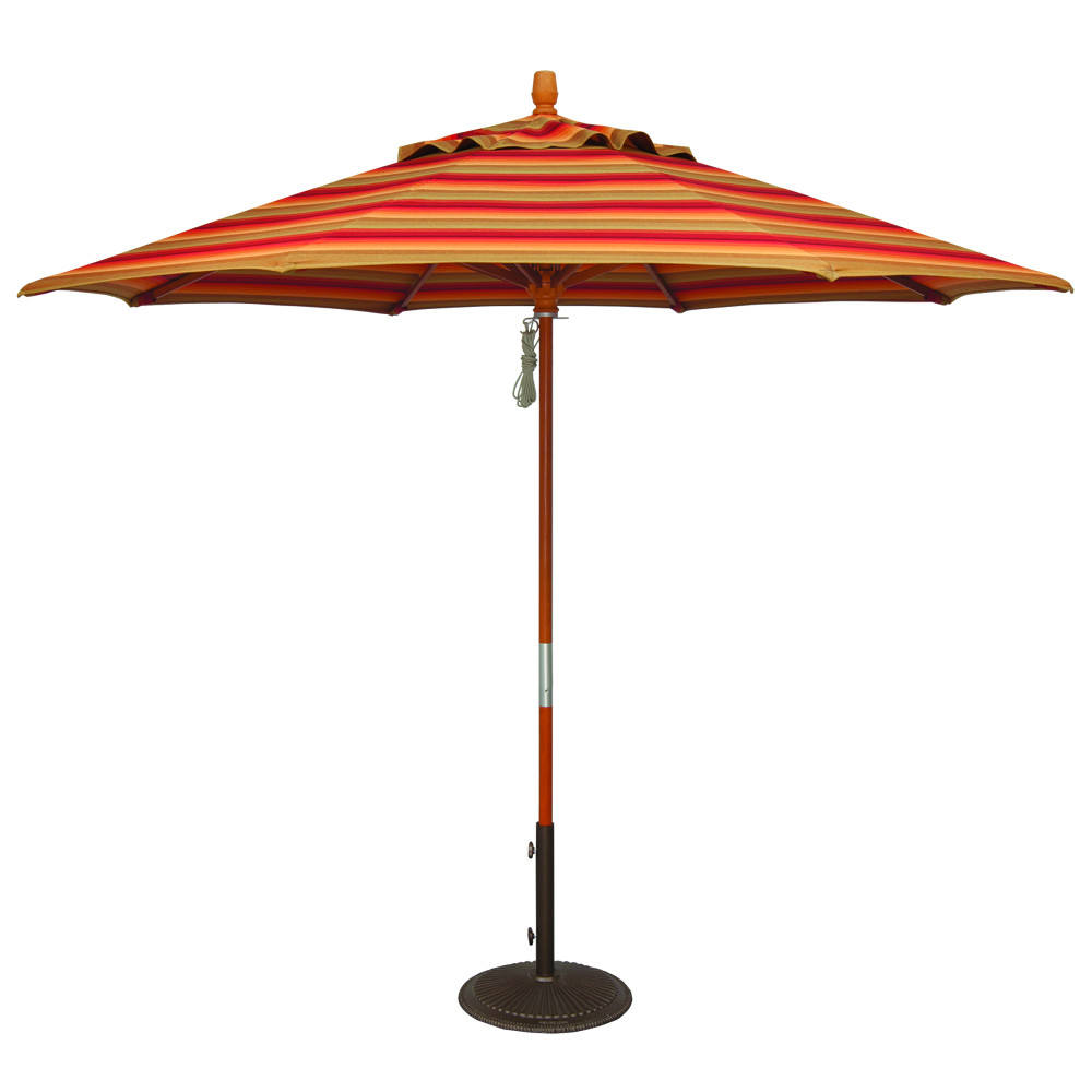 Treasure Garden 9'Wood Umbrella | Patio Umbrella Store 800